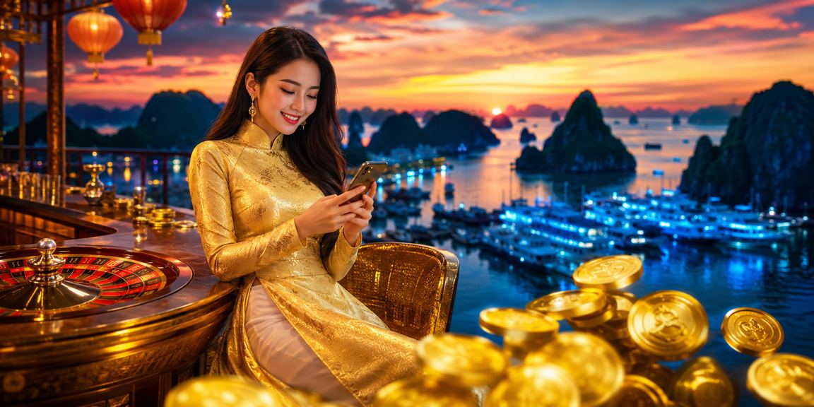 Cảnh vịnh Hạ Long và trải nghiệm casino trực tuyến trên 1214